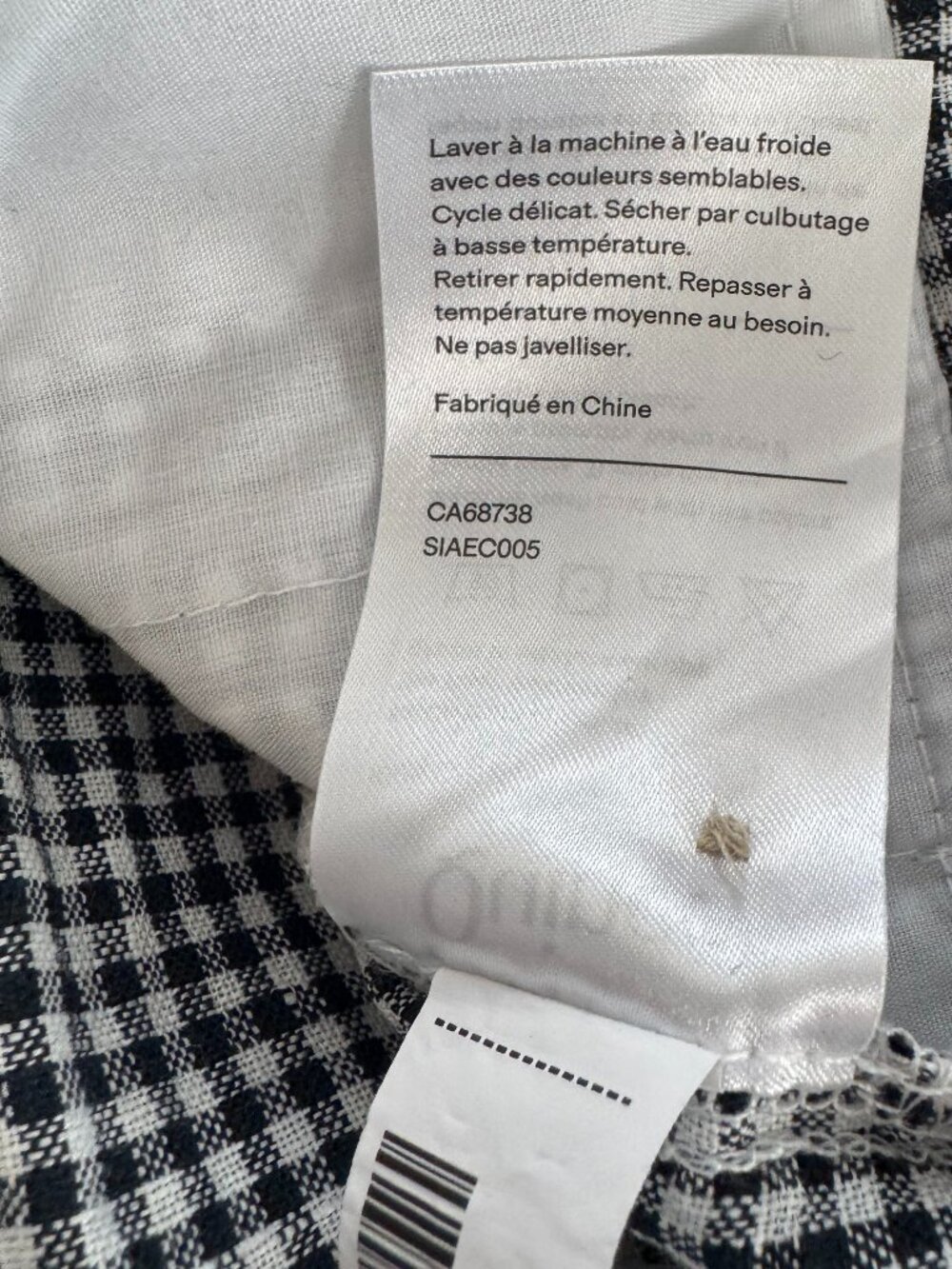 Quince 100% European Linen Sleeveless Swing Dress in Classic Mini Gingham - Picture 10 of 13